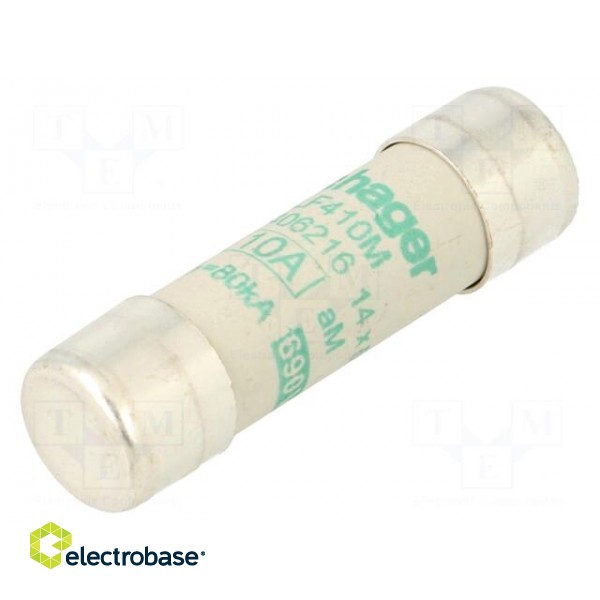 Fuse: fuse | aM | 10A | 690VAC | cylindrical,industrial | 14x51mm