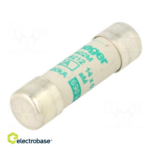 Fuse: fuse | aM | 2A | 690VAC | cylindrical,industrial | 14x51mm