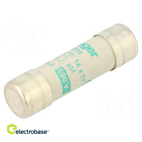 Fuse: fuse | aM | 8A | 690VAC | cylindrical,industrial | 14x51mm