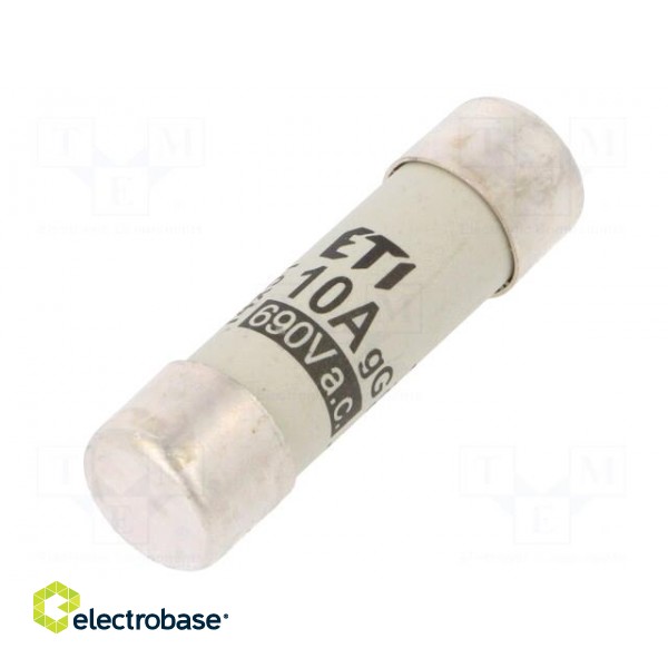 Fuse: fuse | gG | 10A | 690VAC | cylindrical,industrial | 14x51mm