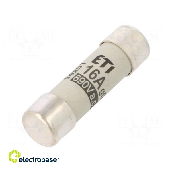 Fuse: fuse | gG | 16A | 690VAC | cylindrical,industrial | 14x51mm