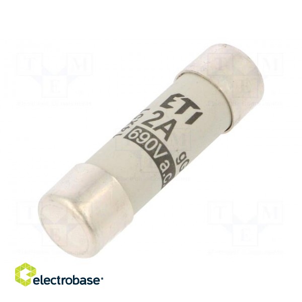 Fuse: fuse | gG | 2A | 690VAC | cylindrical,industrial | 14x51mm