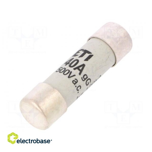 Fuse: fuse | gG | 40A | 500VAC | cylindrical,industrial | 14x51mm