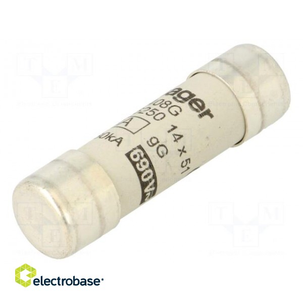 Fuse: fuse | gG | 8A | 690VAC | cylindrical,industrial | 14x51mm