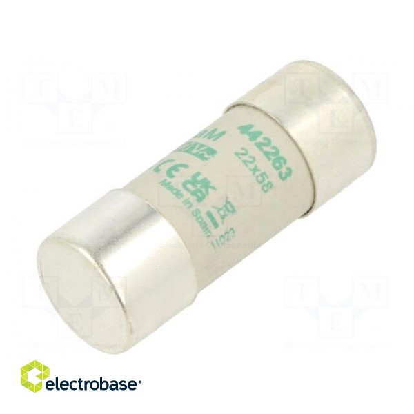 Fuse: fuse | aM | 63A | 690VAC | ceramic,cylindrical,industrial