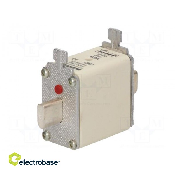 Fuse: fuse | 63A | 500VAC | 250VDC | ceramic,industrial | NH00 image 2