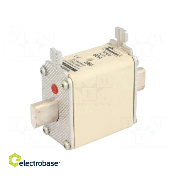 Fuse: fuse | 80A | 500VAC | 250VDC | ceramic,industrial | NH00 фото 1