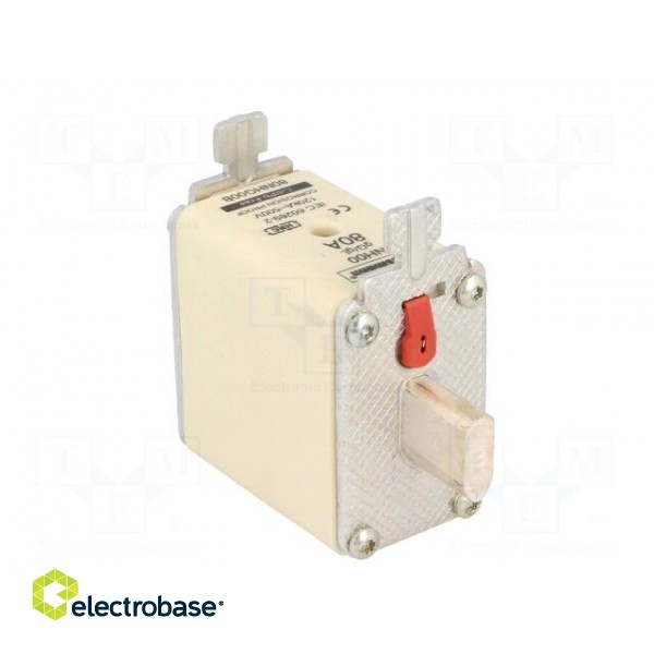 Fuse: fuse | 80A | 500VAC | 250VDC | ceramic,industrial | NH00 фото 4