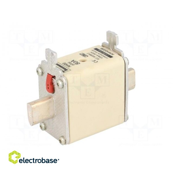 Fuse: fuse | 80A | 500VAC | 250VDC | ceramic,industrial | NH00 фото 6