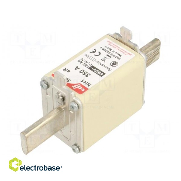 Fuse: fuse | aR | 350A | 690VAC | 550VDC | silver | NH1 image 1