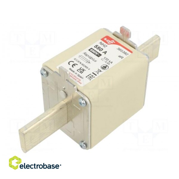 Fuse: fuse | aR | 550A | 690VAC | 550VDC | silver | NH2 image 1