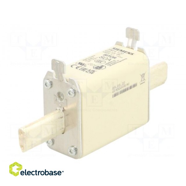 Fuse: fuse | aR | 80A | 1kVAC | 440VDC | industrial | NH0 | SENTRON image 1
