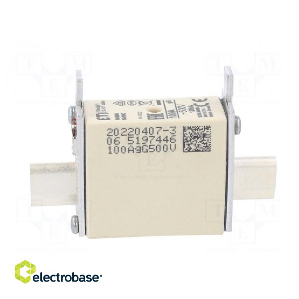 Fuse: fuse | gG | 100A | 500VAC | ceramic,industrial | NH000 | WT-NH image 7