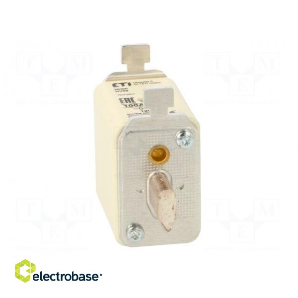 Fuse: fuse | gG | 100A | 500VAC | ceramic,industrial | NH00 | WT-NH image 9