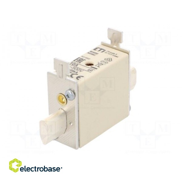Fuse: fuse | gG | 10A | 500VAC | ceramic,industrial | NH000 | WT-NH image 2