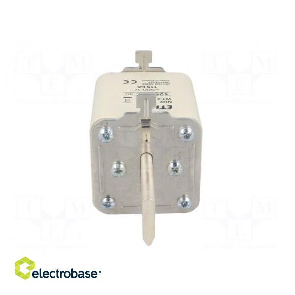 Fuse: fuse | gG | 125A | 500VAC | ceramic,industrial | NH2 | WT-NH image 5