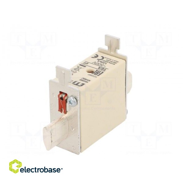 Fuse: fuse | gG | 16A | 500VAC | ceramic,industrial | NH000 | WT-NH image 6