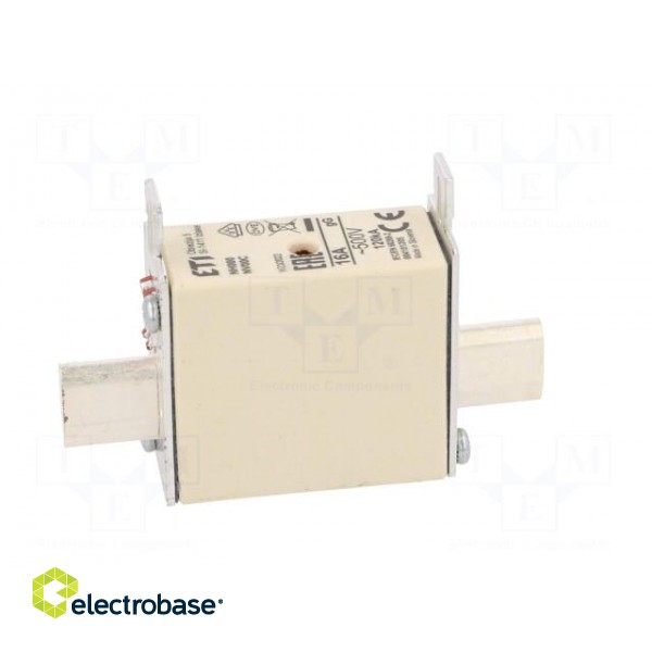 Fuse: fuse | gG | 16A | 500VAC | ceramic,industrial | NH000 | WT-NH image 7