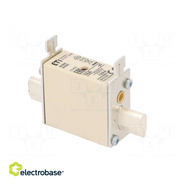 Fuse: fuse | gG | 16A | 500VAC | ceramic,industrial | NH000 | WT-NH image 8