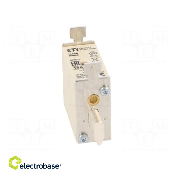 Fuse: fuse | gG | 16A | 500VAC | ceramic,industrial | NH000 | WT-NH image 9