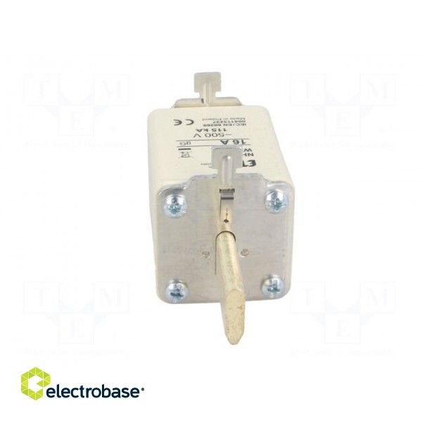 Fuse: fuse | gG | 16A | 500VAC | ceramic,industrial | NH1 | WT-NH image 5