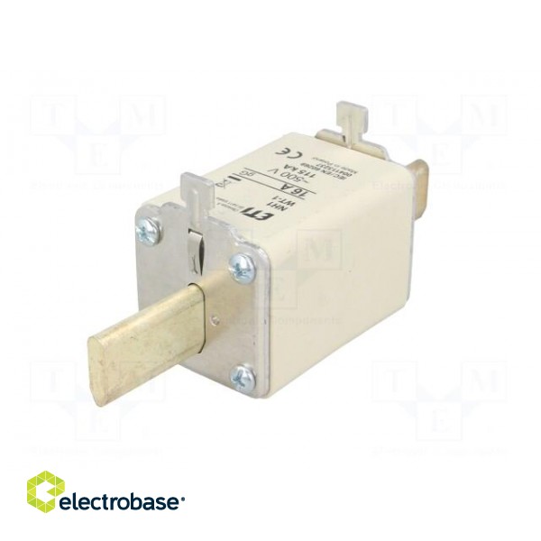 Fuse: fuse | gG | 16A | 500VAC | ceramic,industrial | NH1 | WT-NH image 6