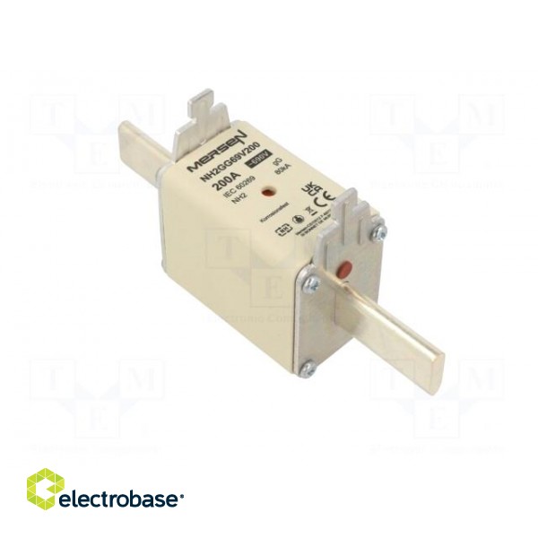 Fuse: fuse | gG | 200A | 690VAC | 250VDC | ceramic,industrial | NH2 image 8