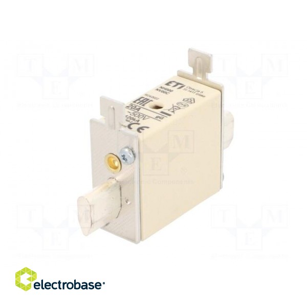 Fuse: fuse | gG | 20A | 500VAC | ceramic,industrial | NH000 | WT-NH image 2