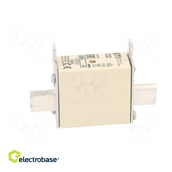 Fuse: fuse | gG | 20A | 500VAC | ceramic,industrial | NH000 | WT-NH image 3