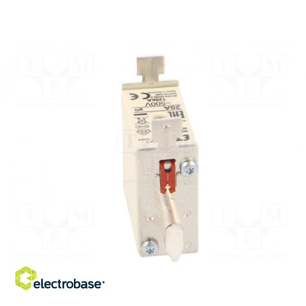 Fuse: fuse | gG | 20A | 500VAC | ceramic,industrial | NH000 | WT-NH image 5