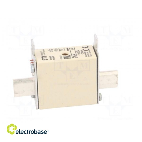 Fuse: fuse | gG | 20A | 500VAC | ceramic,industrial | NH000 | WT-NH image 7