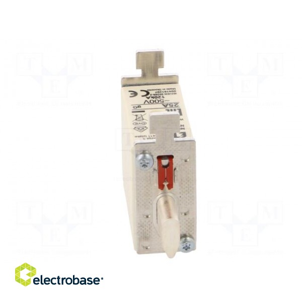 Fuse: fuse | gG | 25A | 500VAC | ceramic,industrial | NH000 | WT-NH image 5