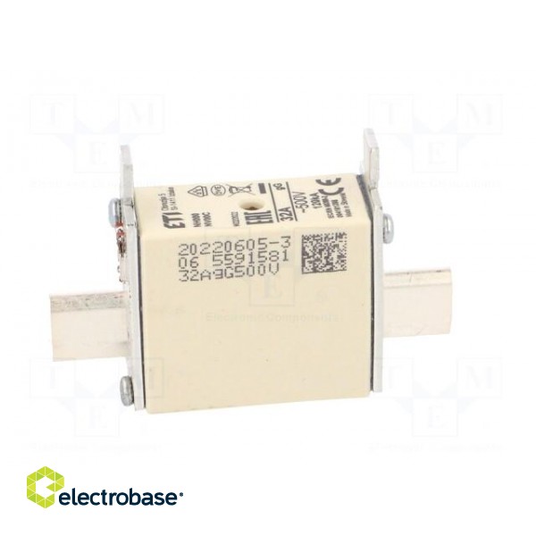 Fuse: fuse | gG | 32A | 500VAC | ceramic,industrial | NH000 | WT-NH image 7