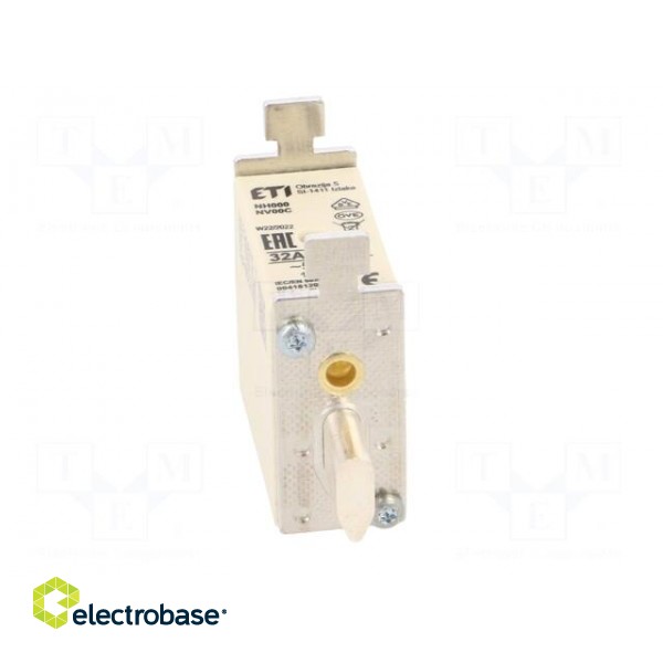 Fuse: fuse | gG | 32A | 500VAC | ceramic,industrial | NH000 | WT-NH image 9