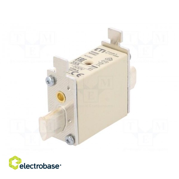 Fuse: fuse | gG | 35A | 500VAC | ceramic,industrial | NH000 | WT-NH image 2