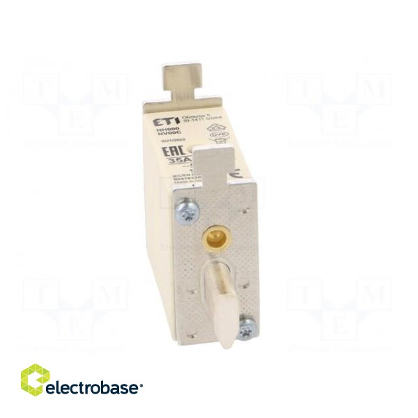 Fuse: fuse | gG | 35A | 500VAC | ceramic,industrial | NH000 | WT-NH image 9