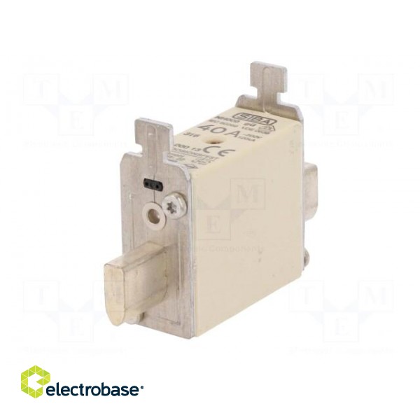 Fuse: fuse | gG | 40A | 500VAC | 220VDC | ceramic,industrial | NH000 paveikslėlis 2