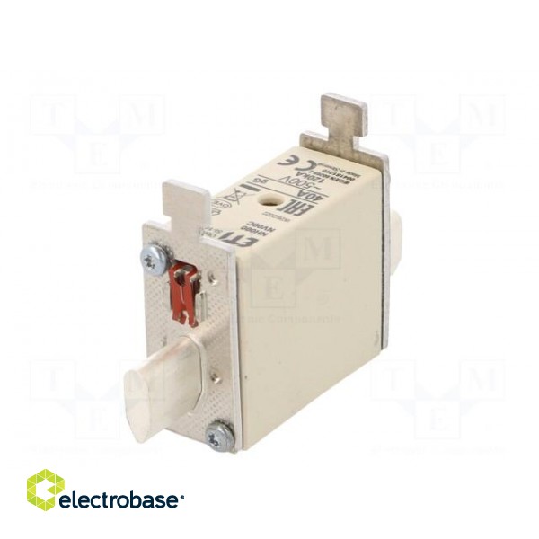 Fuse: fuse | gG | 40A | 500VAC | ceramic,industrial | NH000 | WT-NH image 6