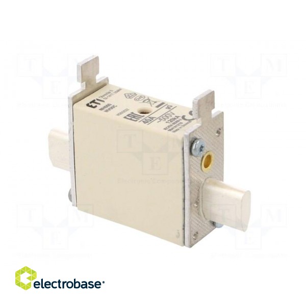 Fuse: fuse | gG | 40A | 500VAC | ceramic,industrial | NH000 | WT-NH image 8