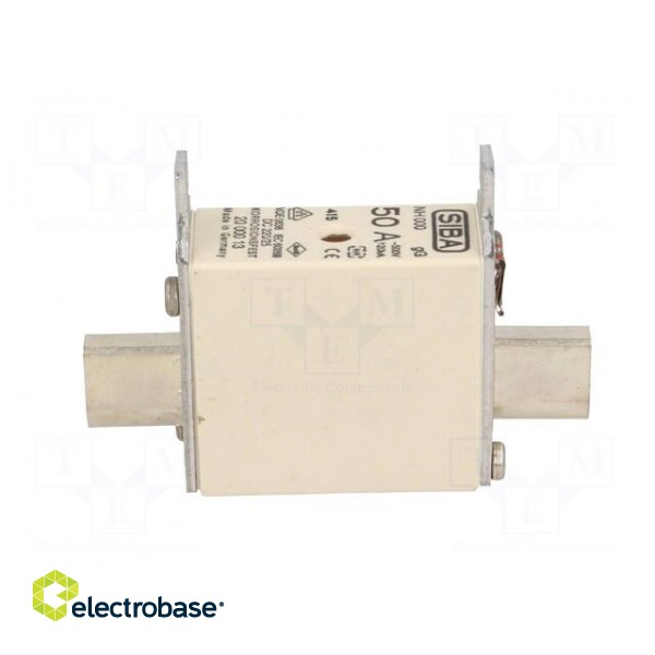Fuse: fuse | gG | 50A | 500VAC | 220VDC | ceramic,industrial | NH000 image 3