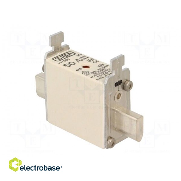 Fuse: fuse | gG | 50A | 500VAC | 220VDC | ceramic,industrial | NH000 image 8