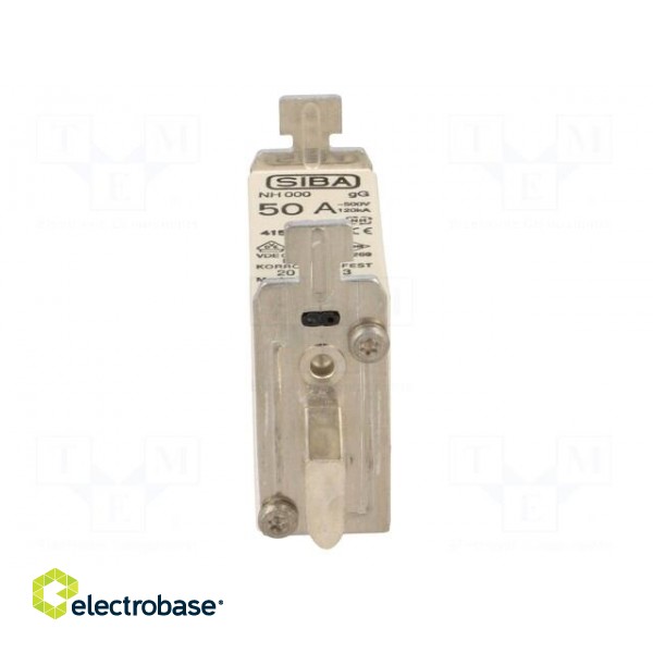 Fuse: fuse | gG | 50A | 500VAC | 220VDC | ceramic,industrial | NH000 image 9