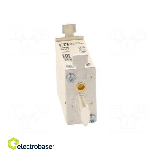 Fuse: fuse | gG | 50A | 500VAC | ceramic,industrial | NH000 | WT-NH image 9