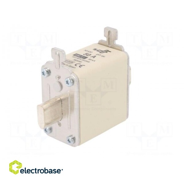 Fuse: fuse | gG | 50A | 690VAC | ceramic,industrial | NH00 image 2