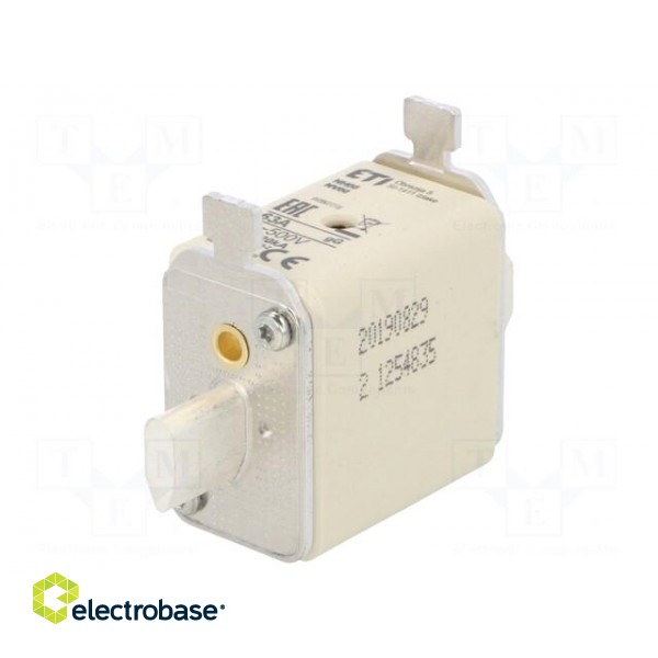 Fuse: fuse | gG | 63A | 500VAC | ceramic,industrial | NH00 | WT-NH image 1