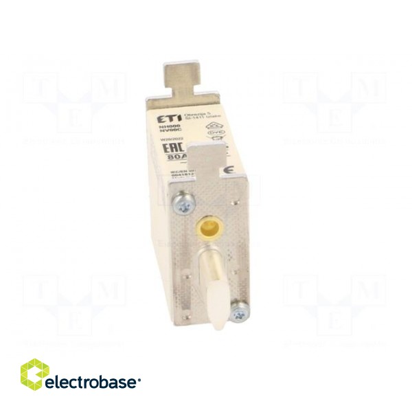 Fuse: fuse | gG | 80A | 500VAC | ceramic,industrial | NH000 | WT-NH image 9