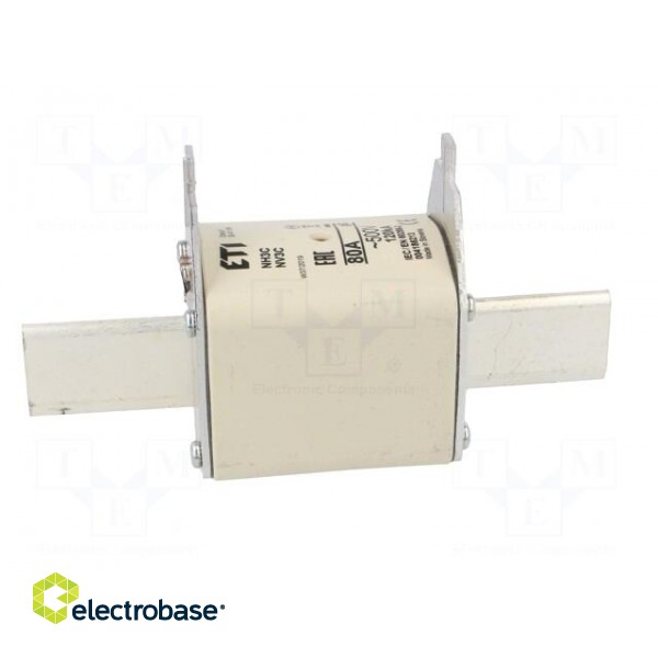 Fuse: fuse | gG | 80A | 500VAC | ceramic,industrial | NH3C | WT-NH image 7
