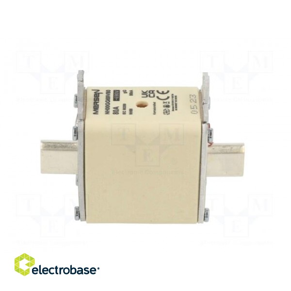 Fuse: fuse | gG | 80A | 690VAC | 250VDC | ceramic,industrial | NH00 фото 7