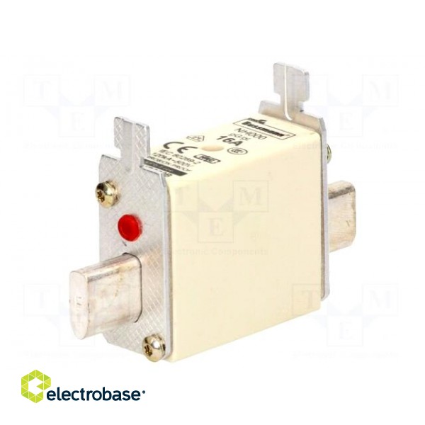 Fuse: fuse | gG,gL | 16A | 500VAC | 250VDC | ceramic,industrial | NH000 image 1