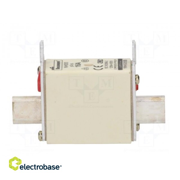 Fuse: fuse | gG,gL | 16A | 500VAC | 250VDC | ceramic,industrial | NH000 image 7